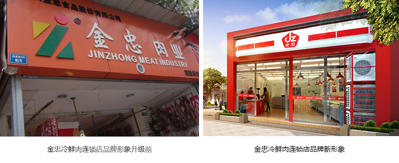 金忠冷鮮肉 連鎖店 金忠連鎖店  店面設(shè)計 店面形象 門頭設(shè)計 摩品設(shè)計 摩品品牌設(shè)計